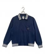 adidasアディダス）の古着「RETRO COLLAR TJ」｜ネイビー