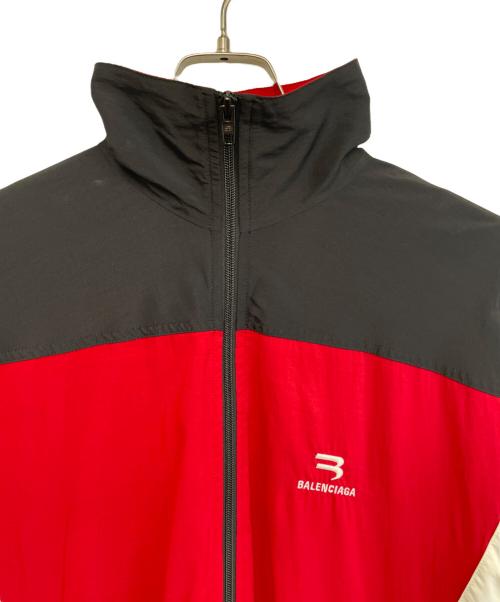 BALENCIAGA（バレンシアガ）BALENCIAGA (バレンシアガ) Sporty B Tracksuit Jacket レッド×ブラックの古着・服飾アイテム