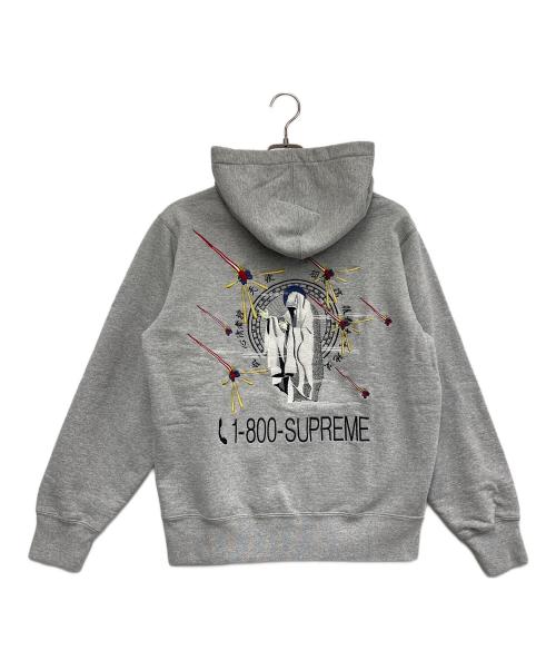SUPREME（シュプリーム）SUPREME (シュプリーム) 1-800 Hooded Sweatshirt グレー サイズ:Sの古着・服飾アイテム