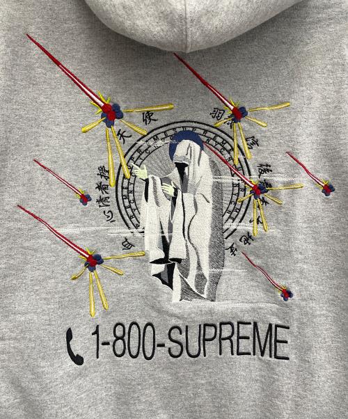 SUPREME（シュプリーム）SUPREME (シュプリーム) 1-800 Hooded Sweatshirt グレー サイズ:Sの古着・服飾アイテム