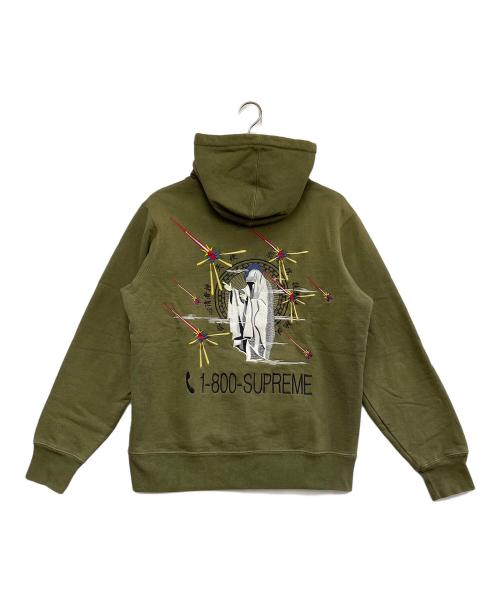 SUPREME（シュプリーム）SUPREME (シュプリーム) 葵産業 (アオイインダストリー) 1-800 Hooded Sweatshirt オリーブ サイズ:Sの古着・服飾アイテム