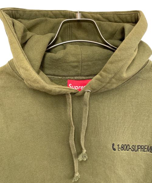 SUPREME（シュプリーム）SUPREME (シュプリーム) 葵産業 (アオイインダストリー) 1-800 Hooded Sweatshirt オリーブ サイズ:Sの古着・服飾アイテム