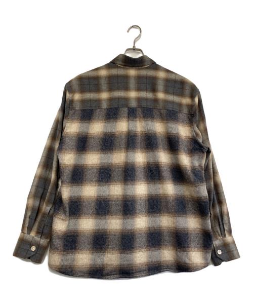 OUR LEGACY（アワーレガシー）OUR LEGACY (アワーレガシー) ABOVE SHIRT ベージュ×グレー サイズ:48の古着・服飾アイテム