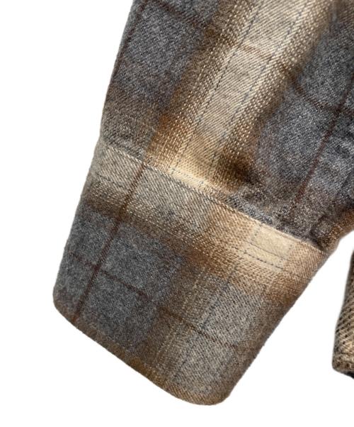 OUR LEGACY（アワーレガシー）OUR LEGACY (アワーレガシー) ABOVE SHIRT ベージュ×グレー サイズ:48の古着・服飾アイテム