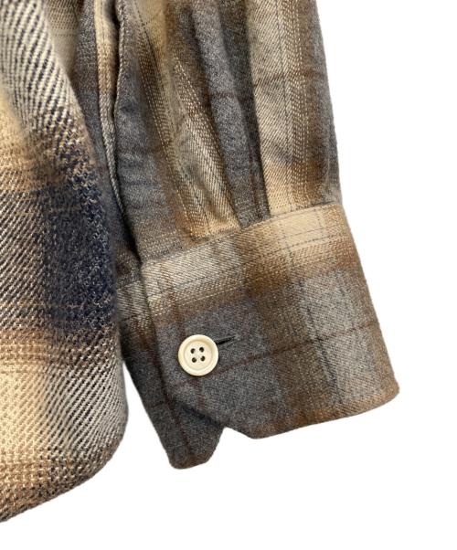 OUR LEGACY（アワーレガシー）OUR LEGACY (アワーレガシー) ABOVE SHIRT ベージュ×グレー サイズ:48の古着・服飾アイテム