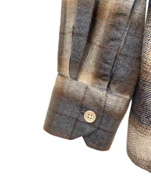 OUR LEGACY（アワーレガシー）OUR LEGACY (アワーレガシー) ABOVE SHIRT ベージュ×グレー サイズ:48の古着・服飾アイテム