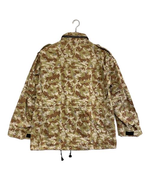 A BATHING APE（アベイシングエイプ）A BATHING APE (アベイシングエイプ) M-65ミリタリージャケット ベージュ×ブラウン サイズ:Lの古着・服飾アイテム