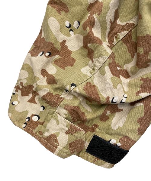 A BATHING APE（アベイシングエイプ）A BATHING APE (アベイシングエイプ) M-65ミリタリージャケット ベージュ×ブラウン サイズ:Lの古着・服飾アイテム