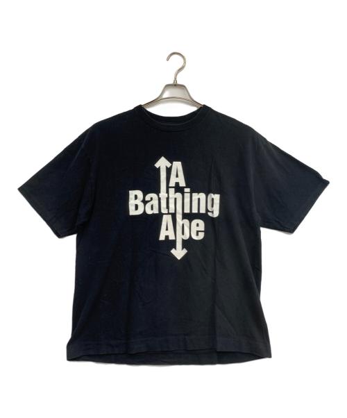 A BATHING APE（アベイシングエイプ）A BATHING APE (アベイシングエイプ) 半袖カットソー ブラック サイズ:XLの古着・服飾アイテム