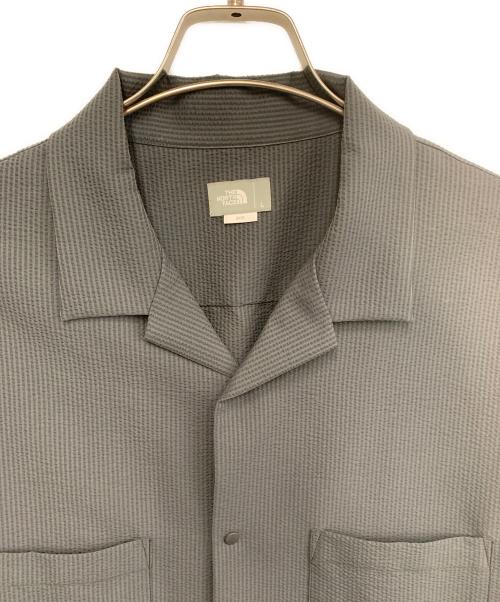 THE NORTH FACE（ザ ノース フェイス）THE NORTH FACE (ザ ノース フェイス) ショートスリーブシアサッカー ベントメッシュシャツ グレー サイズ:Lの古着・服飾アイテム