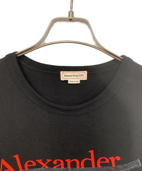 ALEXANDER McQUEEN（アレキサンダーマックイーン）ALEXANDER McQUEEN (アレキサンダーマックイーン) ZIP COTTON JERSEY T-SHIRT ブラック サイズ:Sの古着・服飾アイテム