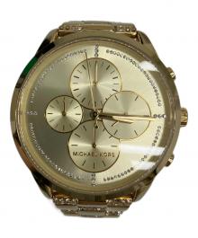 MICHAEL KORS（マイケルコース）の古着「クロノグラフ」｜ゴールド