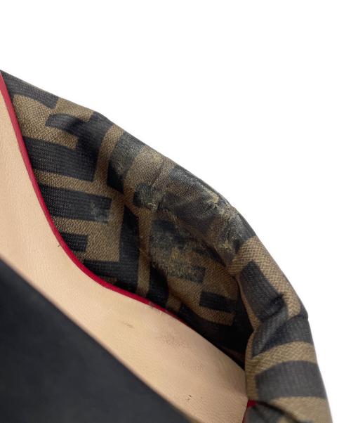 FENDI（フェンディ）FENDI (フェンディ) ミュール ブラック×レッド サイズ:35 1/2の古着・服飾アイテム