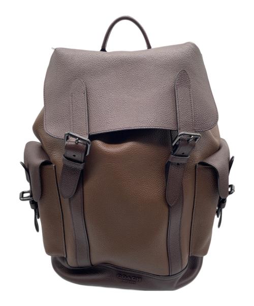 COACH（コーチ）COACH (コーチ) ハドソン カラーブロックバックパック ブラウンの古着・服飾アイテム