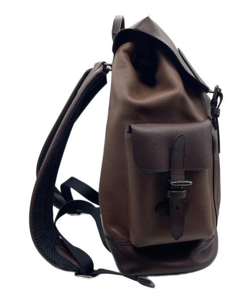 COACH（コーチ）COACH (コーチ) ハドソン カラーブロックバックパック ブラウンの古着・服飾アイテム
