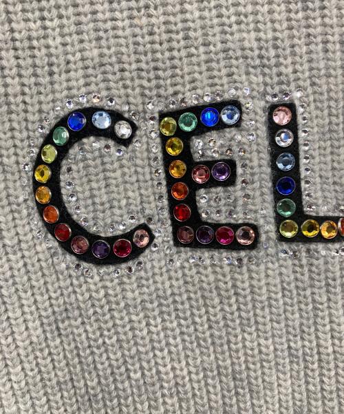 CELINE（セリーヌ）CELINE (セリーヌ) オーバーサイズクルーネックニット グレー サイズ:Sの古着・服飾アイテム