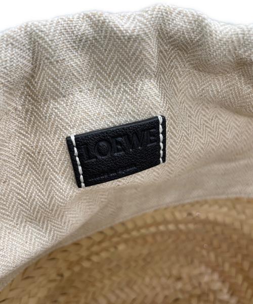LOEWE（ロエベ）LOEWE (ロエベ) ドローストリング バケットバッグ ベージュ×ブラックの古着・服飾アイテム