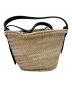 LOEWE (ロエベ) ドローストリング バケットバッグ ベージュ×ブラック：50000円