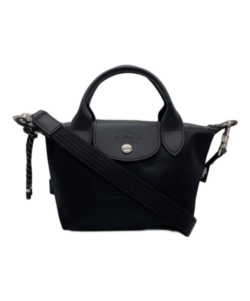 LONGCHAMP（ロンシャン）LONGCHAMP (ロンシャン) ル プリアージュ エナジー XS トップハンドルバッグ ブラックの古着・服飾アイテム