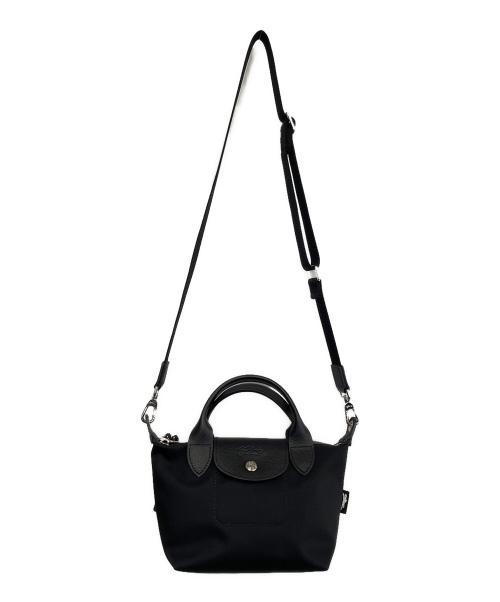 LONGCHAMP（ロンシャン）LONGCHAMP (ロンシャン) ル プリアージュ エナジー XS トップハンドルバッグ ブラックの古着・服飾アイテム