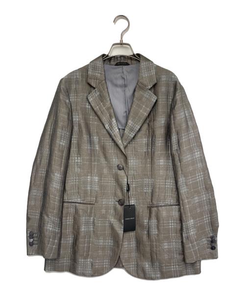 GIORGIO ARMANI（ジョルジオアルマーニ）GIORGIO ARMANI (ジョルジオアルマーニ) テーラードジャケット グレー サイズ:Lの古着・服飾アイテム