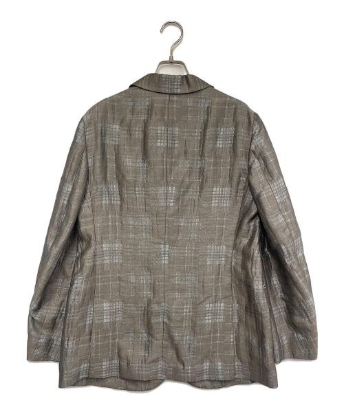 GIORGIO ARMANI（ジョルジオアルマーニ）GIORGIO ARMANI (ジョルジオアルマーニ) テーラードジャケット グレー サイズ:Lの古着・服飾アイテム