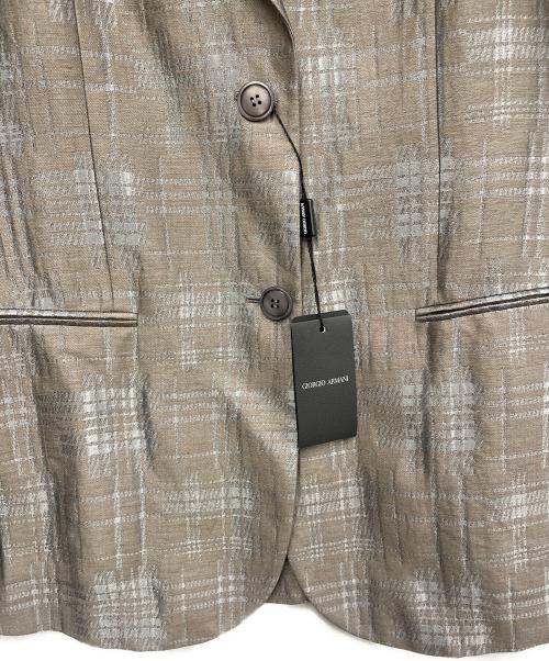 GIORGIO ARMANI（ジョルジオアルマーニ）GIORGIO ARMANI (ジョルジオアルマーニ) テーラードジャケット グレー サイズ:Lの古着・服飾アイテム