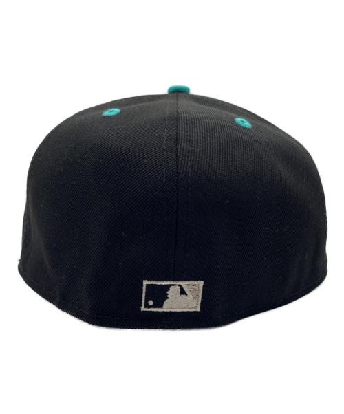 New Era（ニューエラ）New Era (ニューエラ) 59FIFTY SIDE PACH 2-TONE UNDER VISOR ブラック×ターコイズの古着・服飾アイテム