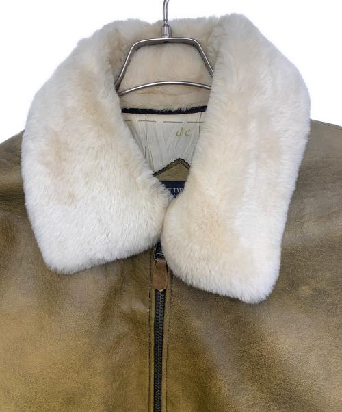 U'S NAVY（ユーエスネイビー）U'S NAVY (ユーエスネイビー) G-1 フライトレザージャケット カーキ サイズ:XLの古着・服飾アイテム
