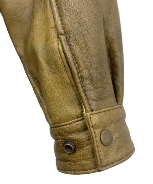U'S NAVY（ユーエスネイビー）U'S NAVY (ユーエスネイビー) G-1 フライトレザージャケット カーキ サイズ:XLの古着・服飾アイテム