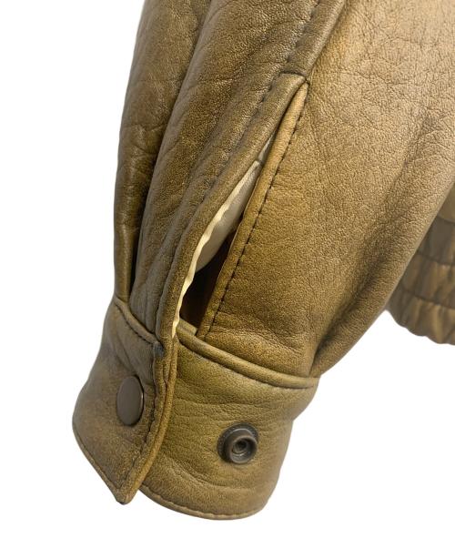 U'S NAVY（ユーエスネイビー）U'S NAVY (ユーエスネイビー) G-1 フライトレザージャケット カーキ サイズ:XLの古着・服飾アイテム
