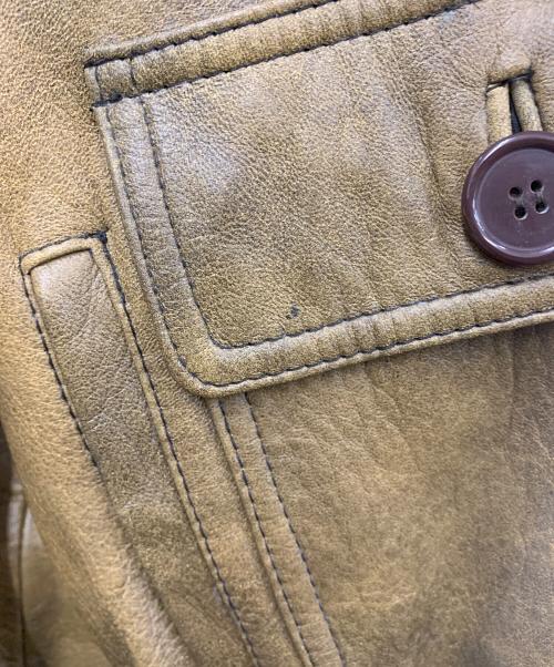 U'S NAVY（ユーエスネイビー）U'S NAVY (ユーエスネイビー) G-1 フライトレザージャケット カーキ サイズ:XLの古着・服飾アイテム