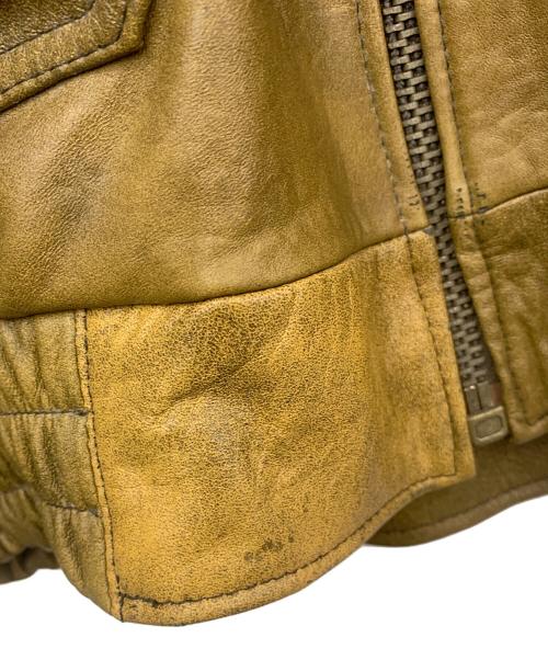 U'S NAVY（ユーエスネイビー）U'S NAVY (ユーエスネイビー) G-1 フライトレザージャケット カーキ サイズ:XLの古着・服飾アイテム