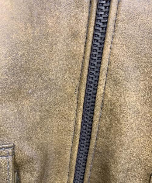 U'S NAVY（ユーエスネイビー）U'S NAVY (ユーエスネイビー) G-1 フライトレザージャケット カーキ サイズ:XLの古着・服飾アイテム