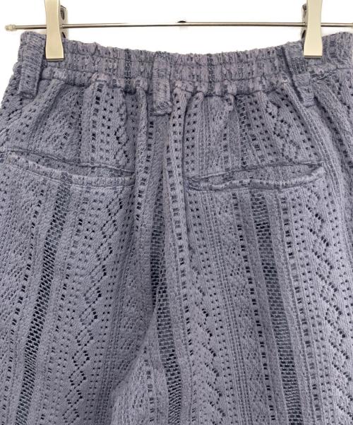 MAISON SPECIAL（メゾンスペシャル）MAISON SPECIAL (メゾンスペシャル) 幾何学レースタックワイドパンツ ラベンダー サイズ:XSの古着・服飾アイテム
