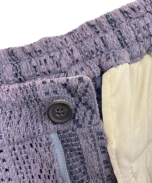 MAISON SPECIAL（メゾンスペシャル）MAISON SPECIAL (メゾンスペシャル) 幾何学レースタックワイドパンツ ラベンダー サイズ:XSの古着・服飾アイテム