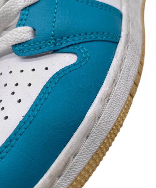 NIKE（ナイキ）NIKE (ナイキ) GS Air Jordan 1 Mid Aqua ホワイト×ブルー サイズ:23の古着・服飾アイテム