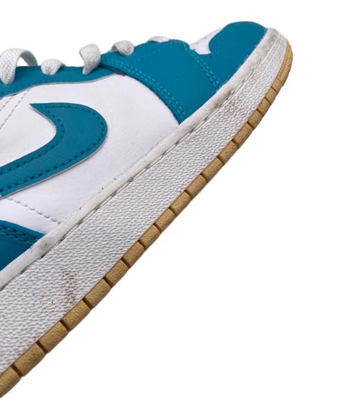 NIKE（ナイキ）NIKE (ナイキ) GS Air Jordan 1 Mid Aqua ホワイト×ブルー サイズ:23の古着・服飾アイテム