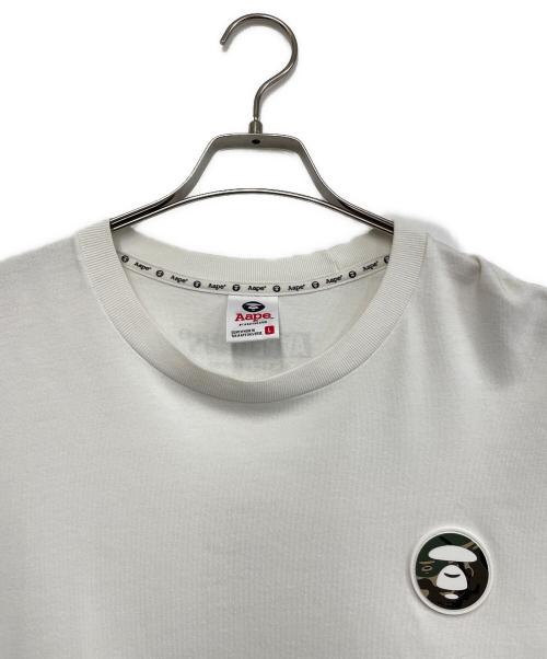 Aape BY A BATHING APE（エーエイプ バイ アベイシングエイプ）Aape BY A BATHING APE (エーエイプ バイ アベイシングエイプ) 半袖カットソー ホワイト サイズ:Lの古着・服飾アイテム
