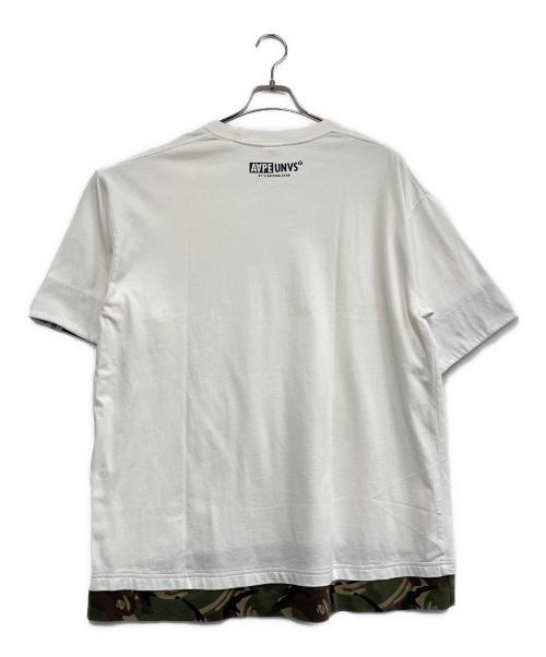 Aape BY A BATHING APE（エーエイプ バイ アベイシングエイプ）Aape BY A BATHING APE (エーエイプ バイ アベイシングエイプ) 半袖カットソー ホワイト サイズ:Lの古着・服飾アイテム