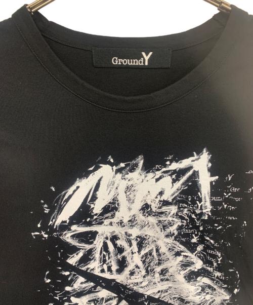 GROUND Y（グラウンドワイ）GROUND Y (グラウンドワイ) 半袖カットソー ブラック サイズ:3の古着・服飾アイテム