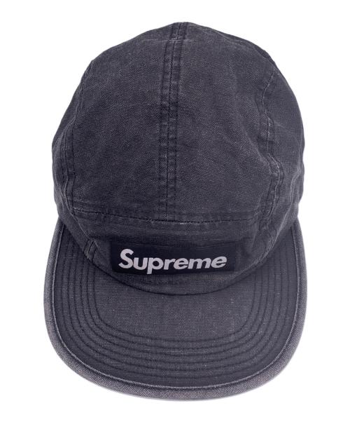 SUPREME（シュプリーム）SUPREME (シュプリーム) キャップ ブラック×パープルの古着・服飾アイテム