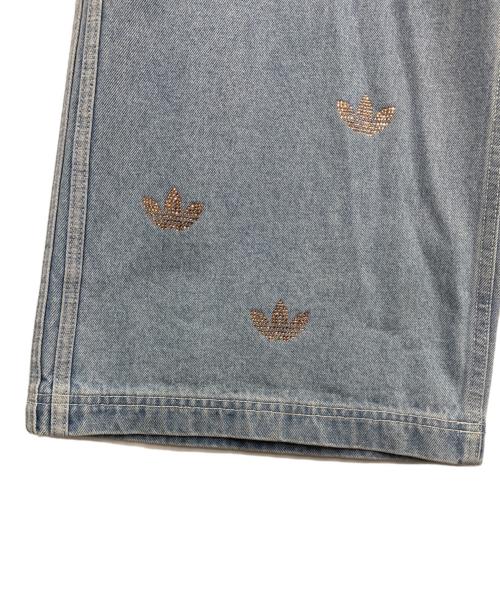 adidas（アディダス）adidas (アディダス) ラインストーン パンツ インディゴ サイズ:Ｍの古着・服飾アイテム