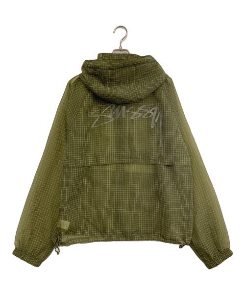 stussy（ステューシー）stussy (ステューシー) BEACH SHELL TRANSPARENT RIPSTOP カーキ サイズ:Mの古着・服飾アイテム