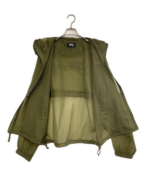 stussy（ステューシー）stussy (ステューシー) BEACH SHELL TRANSPARENT RIPSTOP カーキ サイズ:Mの古着・服飾アイテム
