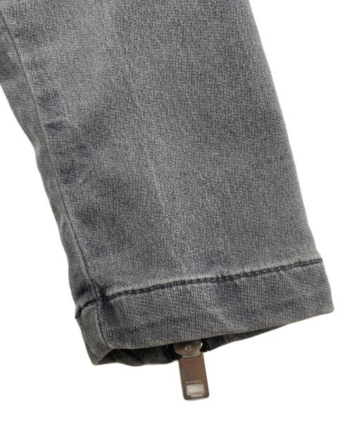 DIESEL（ディーゼル）DIESEL (ディーゼル) デニムライダースジャケット グレー サイズ:XSの古着・服飾アイテム