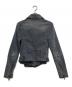 DIESEL (ディーゼル) デニムライダースジャケット グレー サイズ:XS：8000円