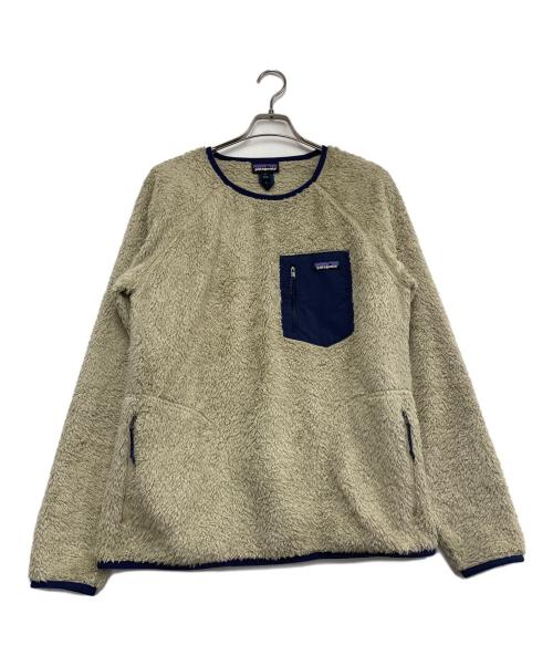 Patagonia（パタゴニア）Patagonia (パタゴニア) フリースジャケット ベージュ×ネイビー サイズ:Lの古着・服飾アイテム