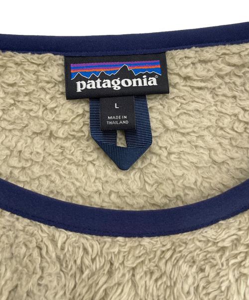 Patagonia（パタゴニア）Patagonia (パタゴニア) フリースジャケット ベージュ×ネイビー サイズ:Lの古着・服飾アイテム