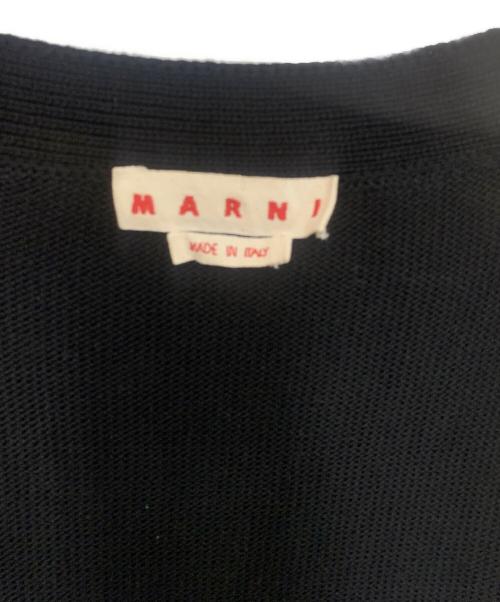MARNI（マルニ）MARNI (マルニ) ダメージショートカーディガン ブラック サイズ:40の古着・服飾アイテム